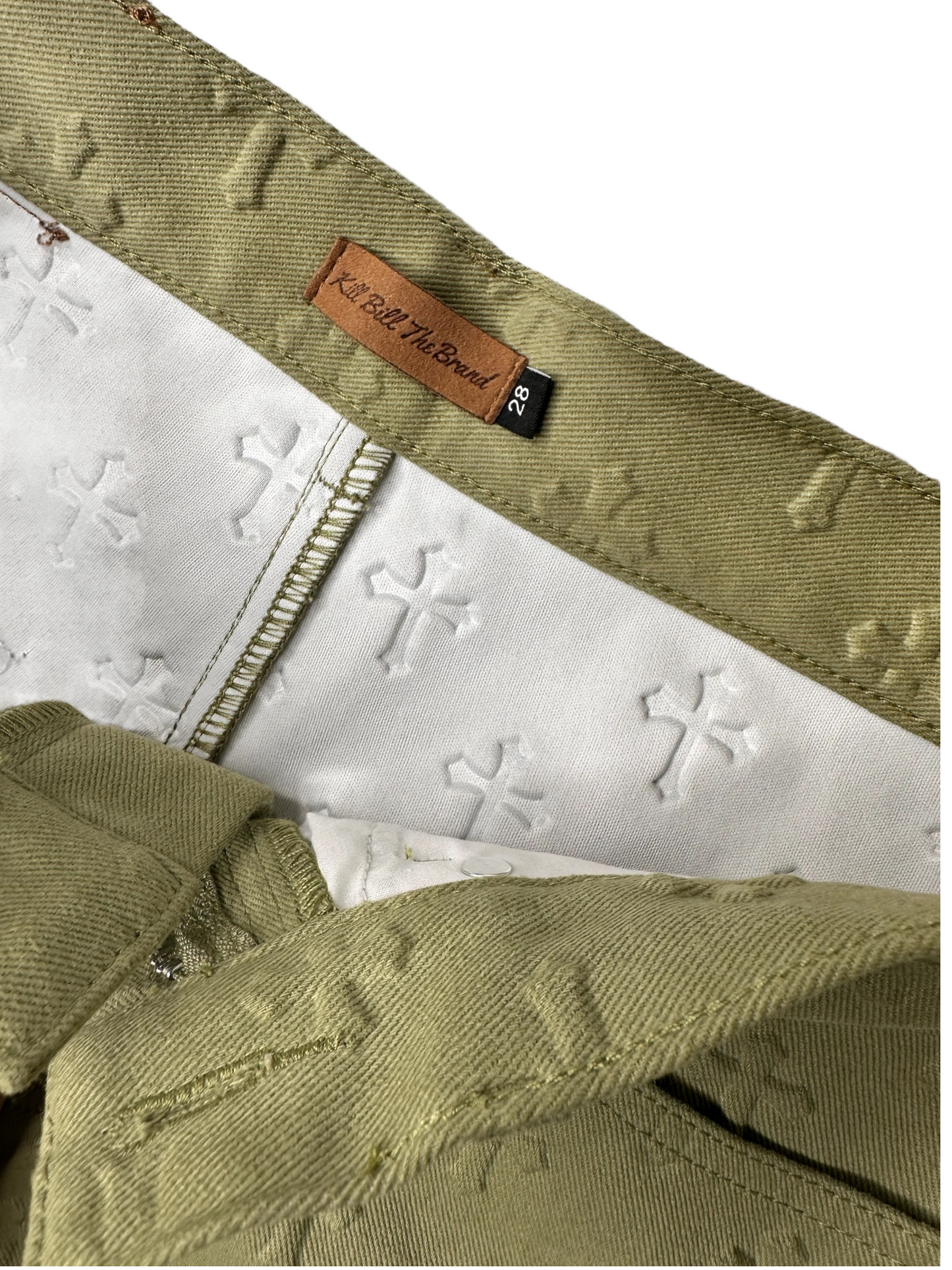 Two Tone Olive Embossed Carpenters *Ships Next Day*