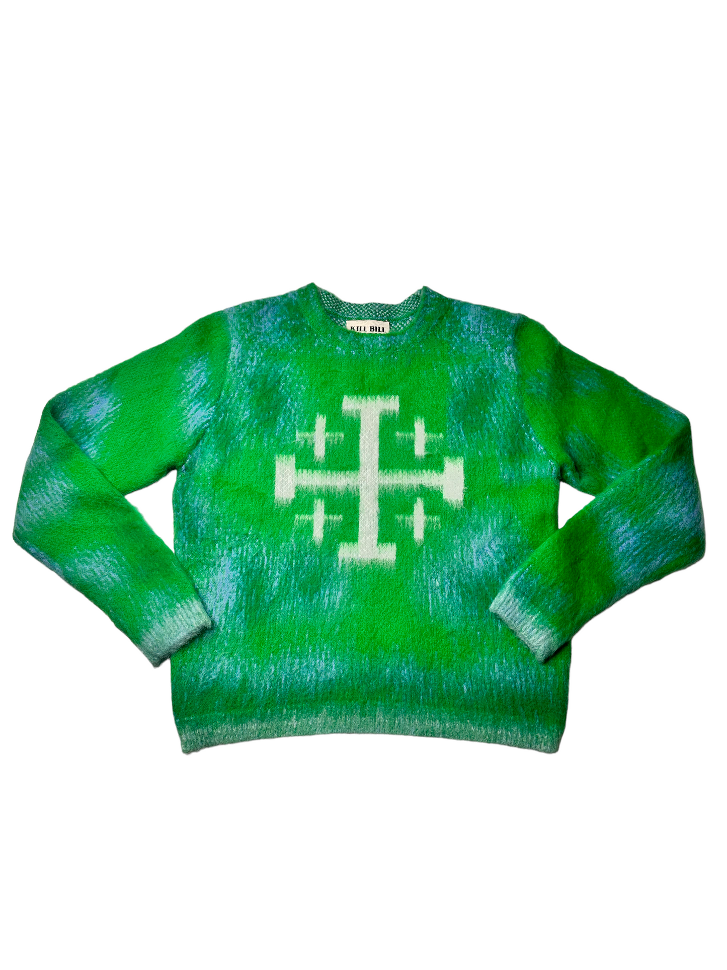 Green Mohair Knitted Logo Sweater *Ready To Ship*